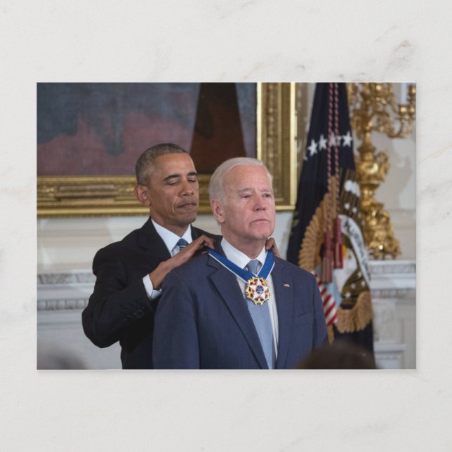 Joe Biden & Barack Obama Postkarte (Vorderseite)