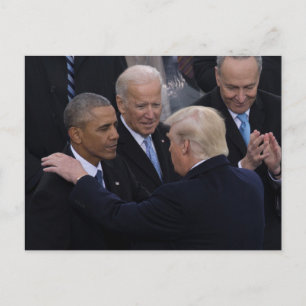 Joe Biden, Barack Obama und Trump Postkarte