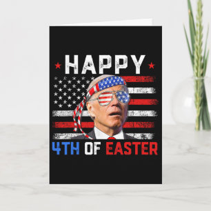 Joe Biden Benommen Glücklich 4. Ostern Amerika 4. Karte