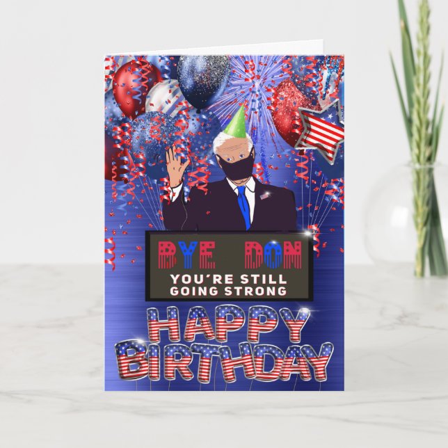 Joe Biden Birthday Grueting Card Karte (Vorderseite)