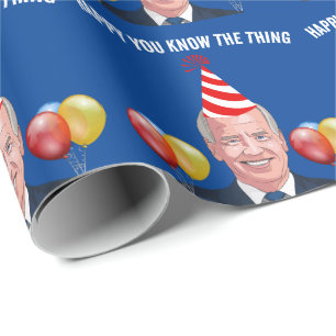 JOE BIDEN BIRTHDAY SIE KENNEN DAS, WAS WRAPPING PA GESCHENKPAPIER
