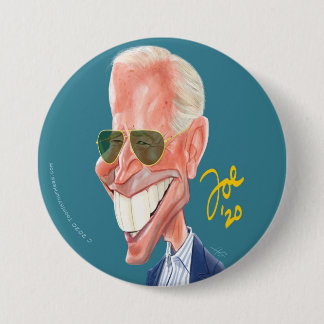 Joe Biden Cartoon Karikatur-Taste Button