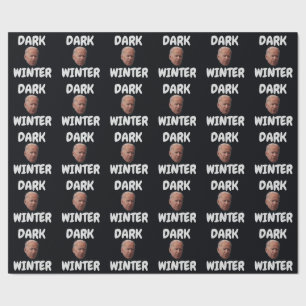 JOE BIDEN DARK WINTER CHRISTMAS WRAPPPAPIER GESCHENKPAPIER
