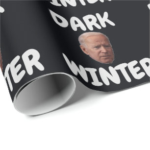 JOE BIDEN DARK WINTER CHRISTMAS WRAPPPAPIER GESCHENKPAPIER