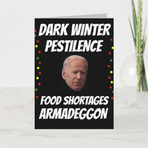 JOE BIDEN DARK WINTER FUNNY CHRISTMAS CARDS DANKESKARTE