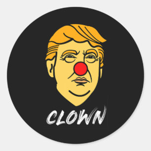 Joe Biden Donald Trump Clown Circus Runder Aufkleber