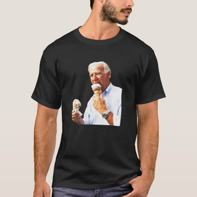 Joe Biden Eating Ice Cream 2020 T-Shirt (Vorderseite)