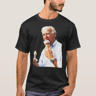 Joe Biden Eating Ice Cream Sticker.pnng T-Shirt