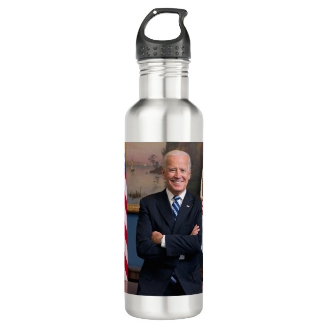 Joe Biden Edelstahlflasche (Vorderseite)