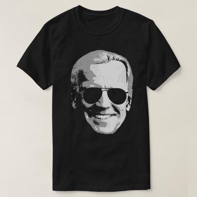 Joe Biden Face mit Aviators T-Shirt (Design vorne)