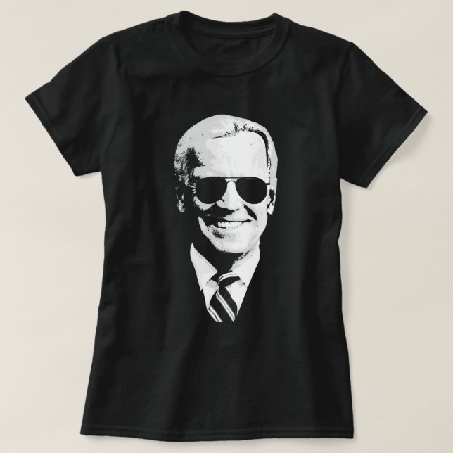 Joe Biden Face mit Aviators T-Shirt (Design vorne)