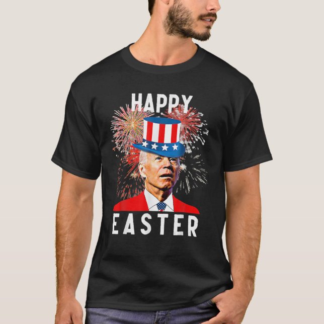 Joe Biden freut sich über Ostern zum sonnigen 4. J T-Shirt (Vorderseite)