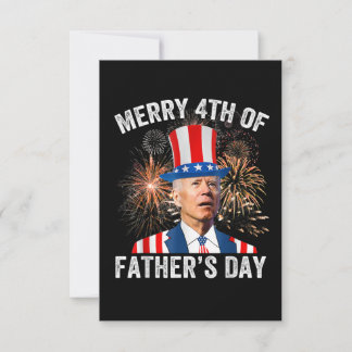 Joe Biden Frohe 4. Vatertag Lustig 4. Juli Einladung