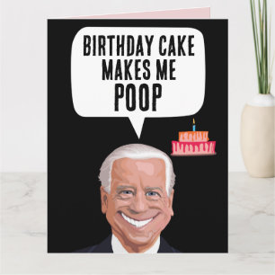 JOE BIDEN FUNNY BIRTHDAY Grußkarten Karte