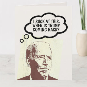JOE BIDEN FUNNY BIRTHDAY TRUMP CARDS DANKESKARTE