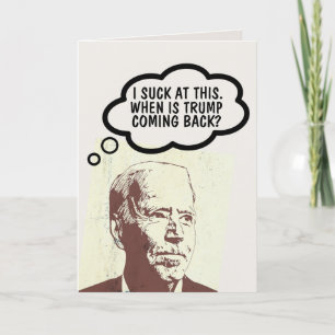 JOE BIDEN FUNNY BIRTHDAY TRUMP CARDS DANKESKARTE