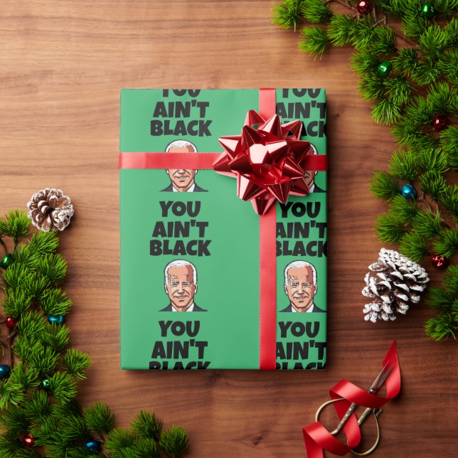 JOE BIDEN FUNNY CHRISTMAS WRAPPING PAPIER GESCHENKPAPIER (Feiertagsgeschenk)