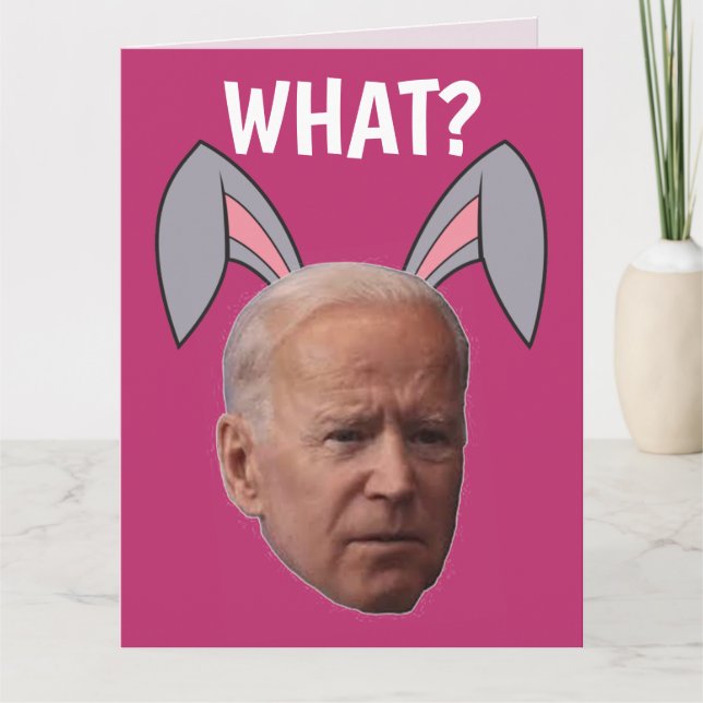 JOE BIDEN FUNNY EASTER BIG GREETCARDS KARTE (Vorderseite)