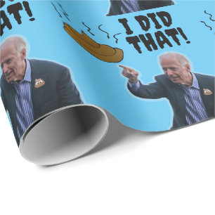 JOE BIDEN FUNNY KACKTE CHRISTMAS WRAPPING PAPIER GESCHENKPAPIER