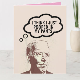 JOE BIDEN FUNNY KACKTE VALENTINE'S DAY CARDS DANKESKARTE