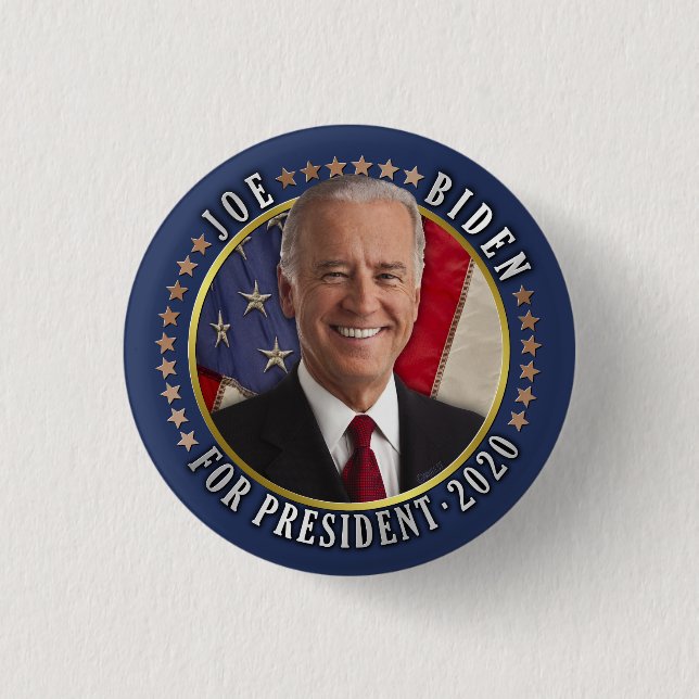 Joe Biden für das Foto der Demokraten 2020 Button (Vorderseite)