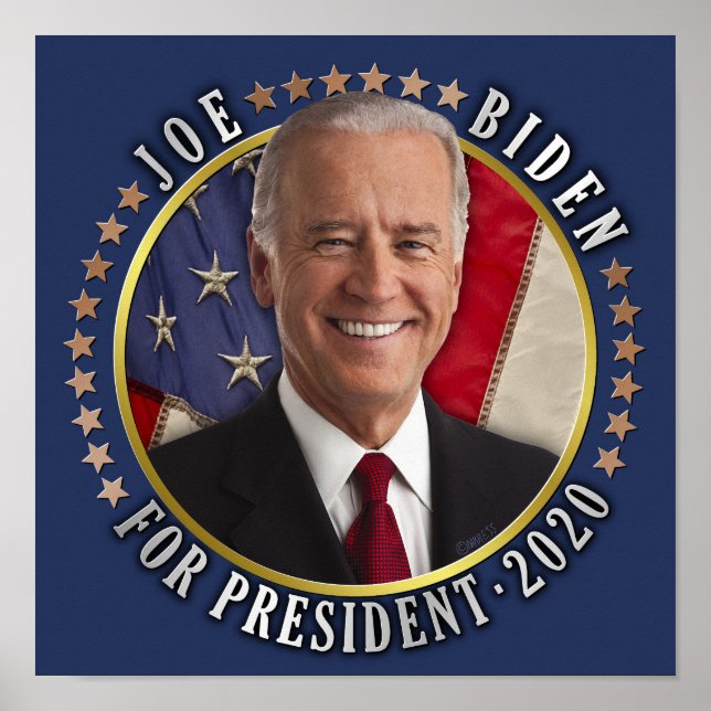 Joe Biden für das Foto der Demokraten 2020 Poster (Vorne)
