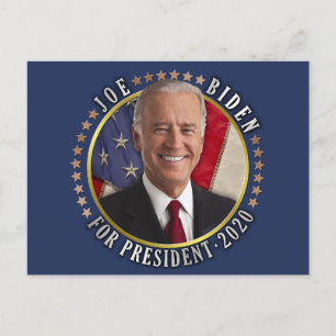 Joe Biden für das Foto der Demokraten 2020 Postkarte