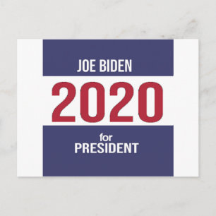 Joe Biden für die Präsidentschaftswahl 2020 Postkarte