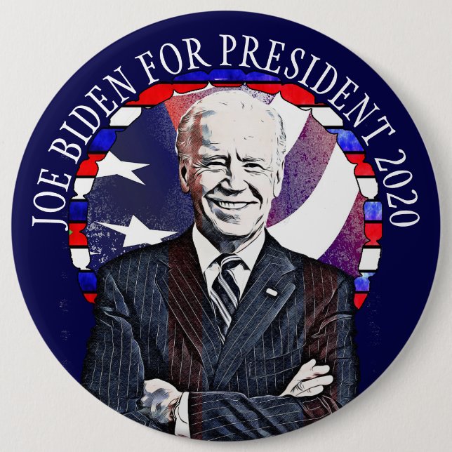 Joe Biden für die US-Kundgebung zum Präsidenten 20 Button (Vorderseite)