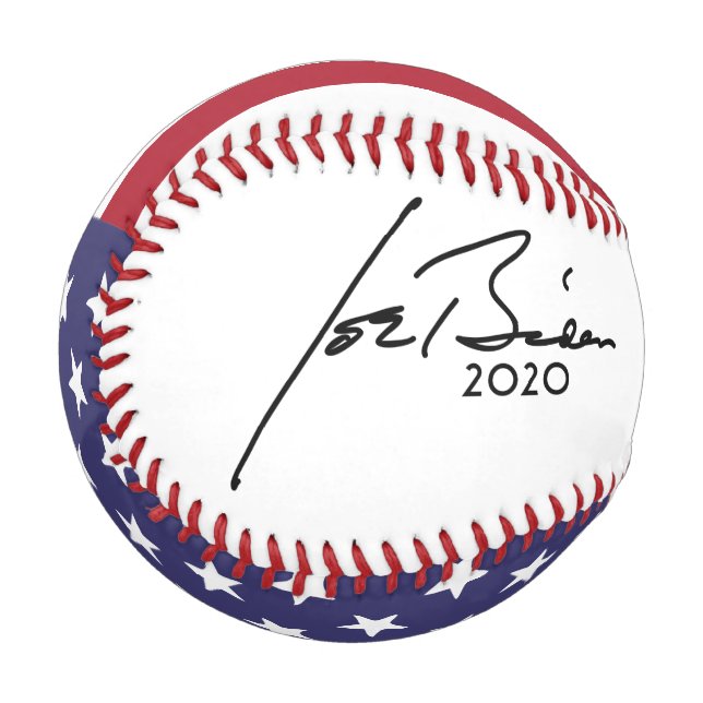 Joe Biden für Präsident 2020 Autograph Baseball (Vorderseite Links)