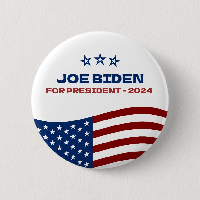 Joe Biden für Präsident 2024 Button (Vorderseite)
