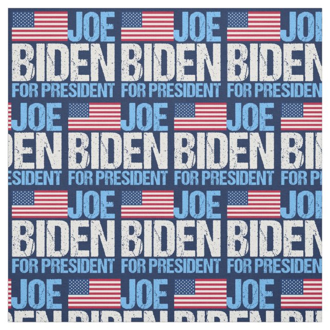 Joe Biden für Präsident Stoff (Muster)