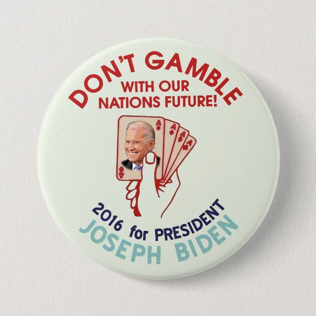 Joe Biden für Präsidenten 2016 Button (Vorderseite)
