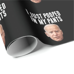 JOE BIDEN GEKACKT PANTS FUNNY GESCHENKPAPIER