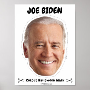Joe Biden Halloween Mask Poster