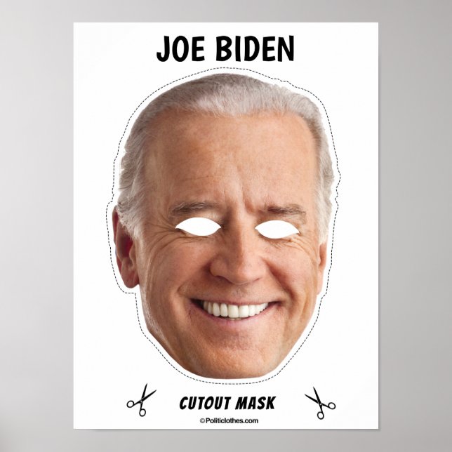 JOE BIDEN Halloween Mask Poster (Vorne)