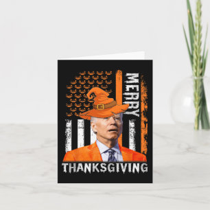 Joe Biden Happy Halloween Merry Erntedank US F Karte