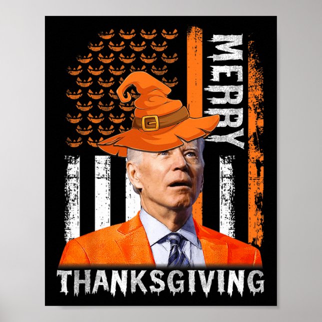 Joe Biden Happy Halloween Merry Erntedank US F Poster (Vorne)