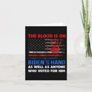 Joe Biden hat Blut in den Händen. Karte