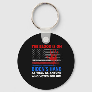 Joe Biden hat Blut in den Händen. Schlüsselanhänger