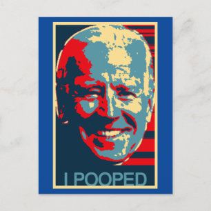 JOE BIDEN I KACKTE OBAMAISIERTE POSTCARDS POSTKARTE