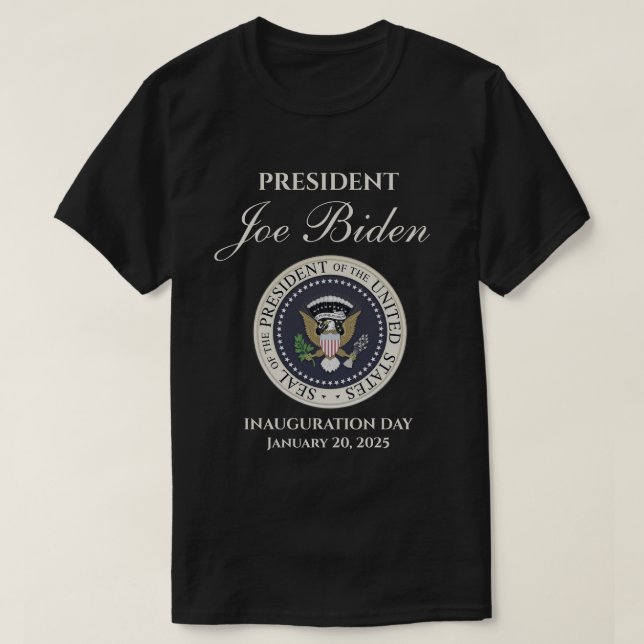Joe Biden Inauguration Day 20. Januar 2025 T-Shirt (Design vorne)