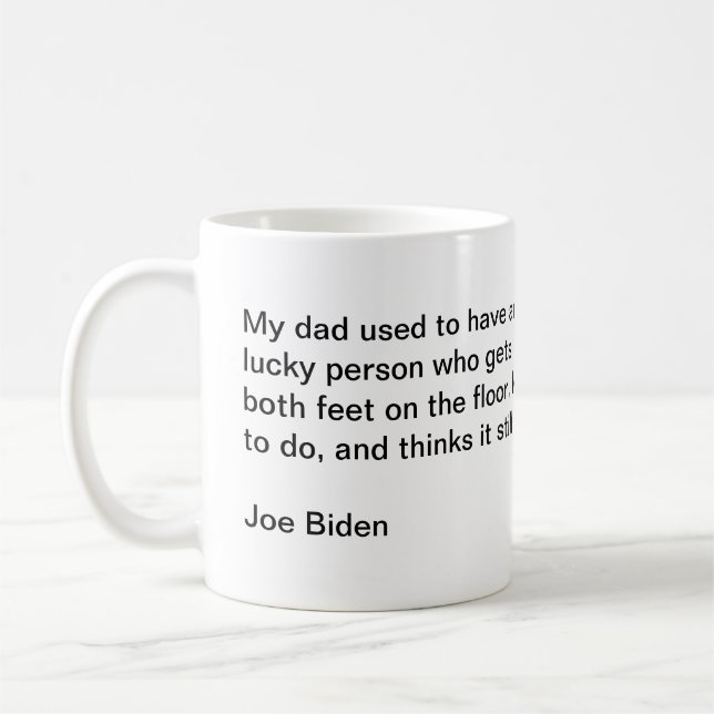 Joe Biden Integrity-Tasse Kaffeetasse (Links)