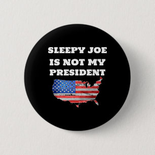 Joe Biden ist nicht mein Präsident Harris Usa Wahl Button