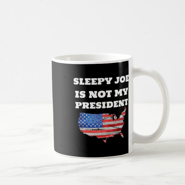 Joe Biden ist nicht mein Präsident Harris Usa Wahl Kaffeetasse (Rechts)