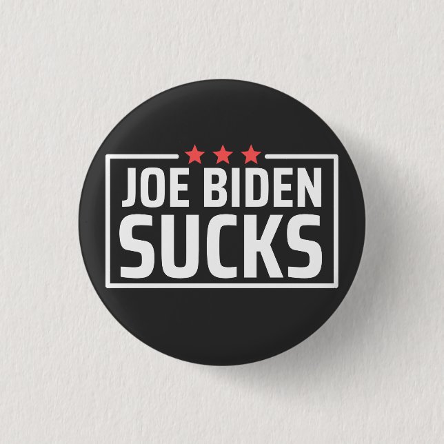 joe Biden Ist zum Kotzen Button (Vorderseite)