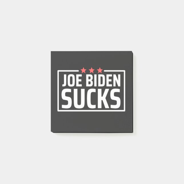 joe Biden Ist zum Kotzen Post-it Klebezettel (Vorderseite)