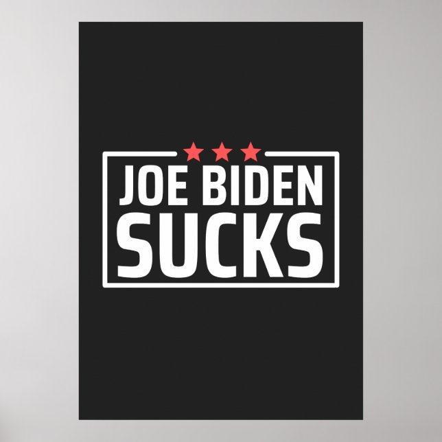 joe Biden Ist zum Kotzen Poster (Vorne)