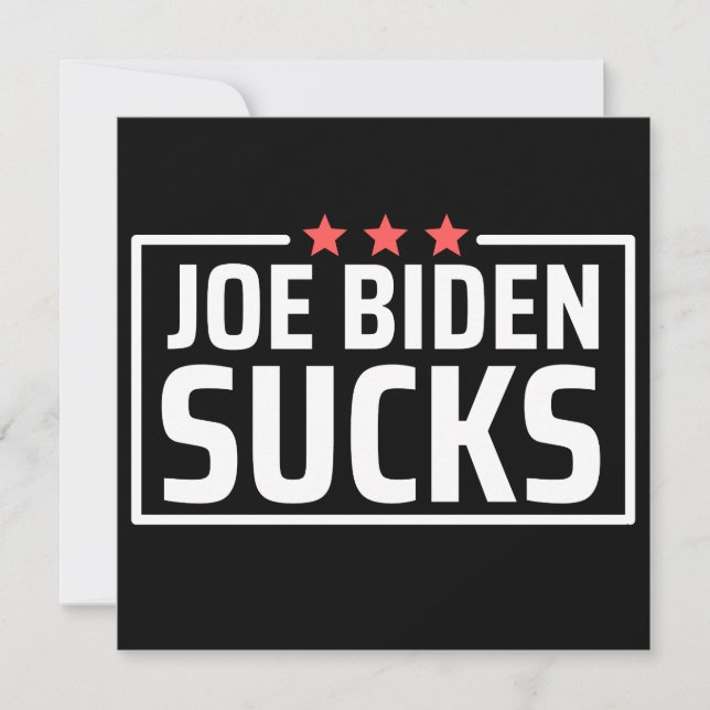 joe Biden Ist zum Kotzen Save The Date (Vorderseite)