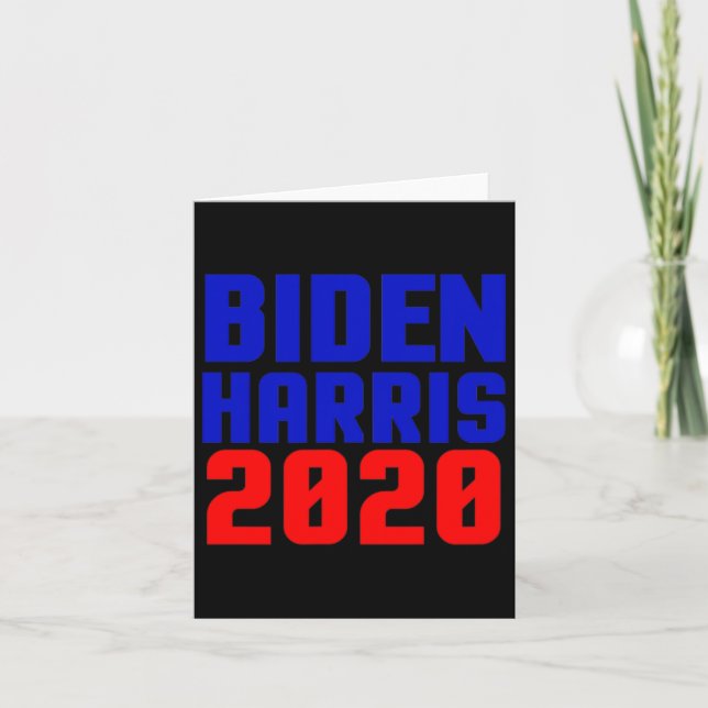 Joe Biden Kamala Harris 2020 Demokratisches Party Karte (Vorderseite)